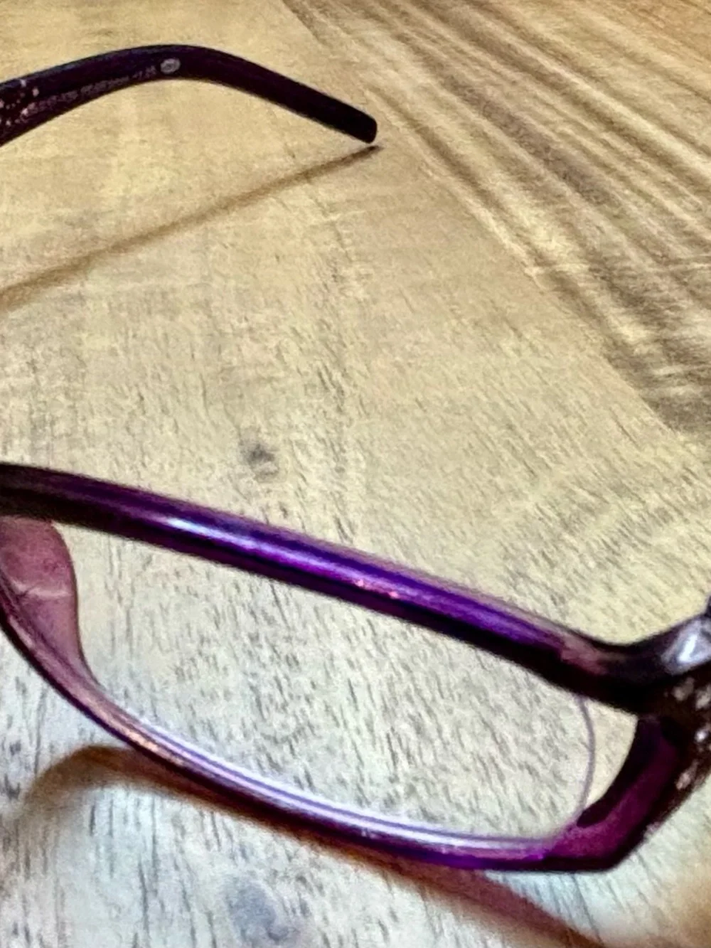 Foster Grant Purple Rectangle Women's Eyeglass Frames